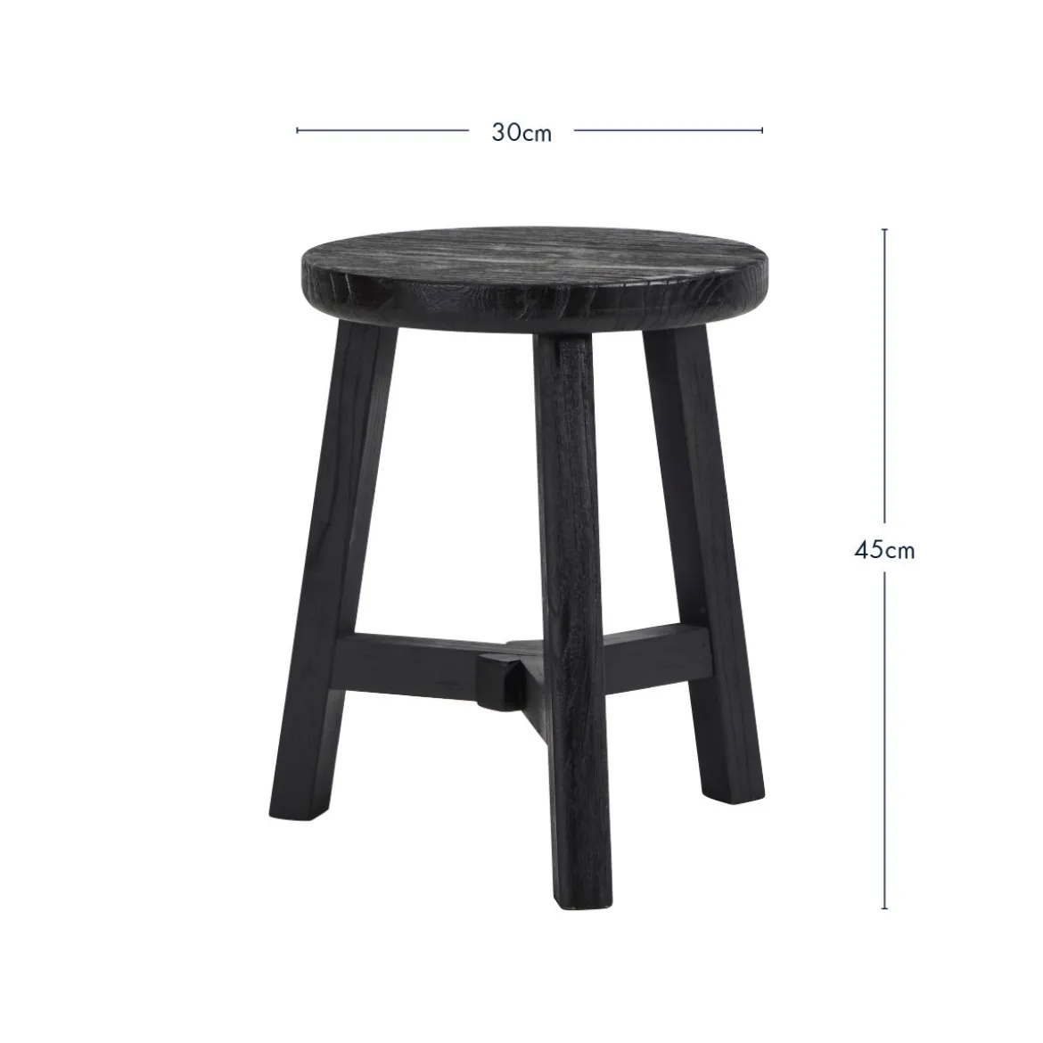 Elec Elm Wood Stool