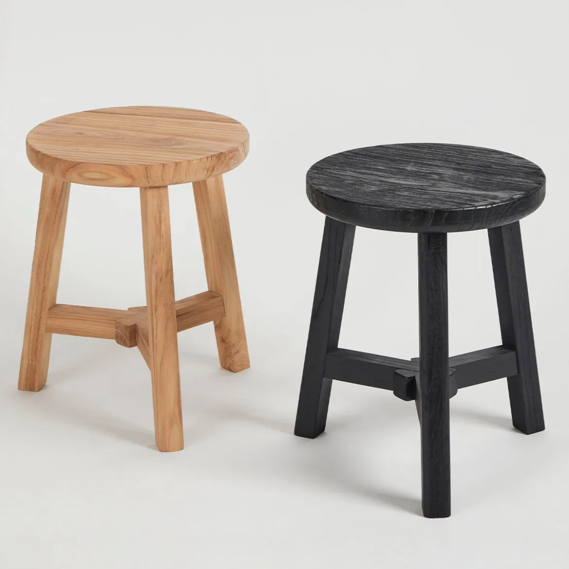 Elec Elm Wood Stool