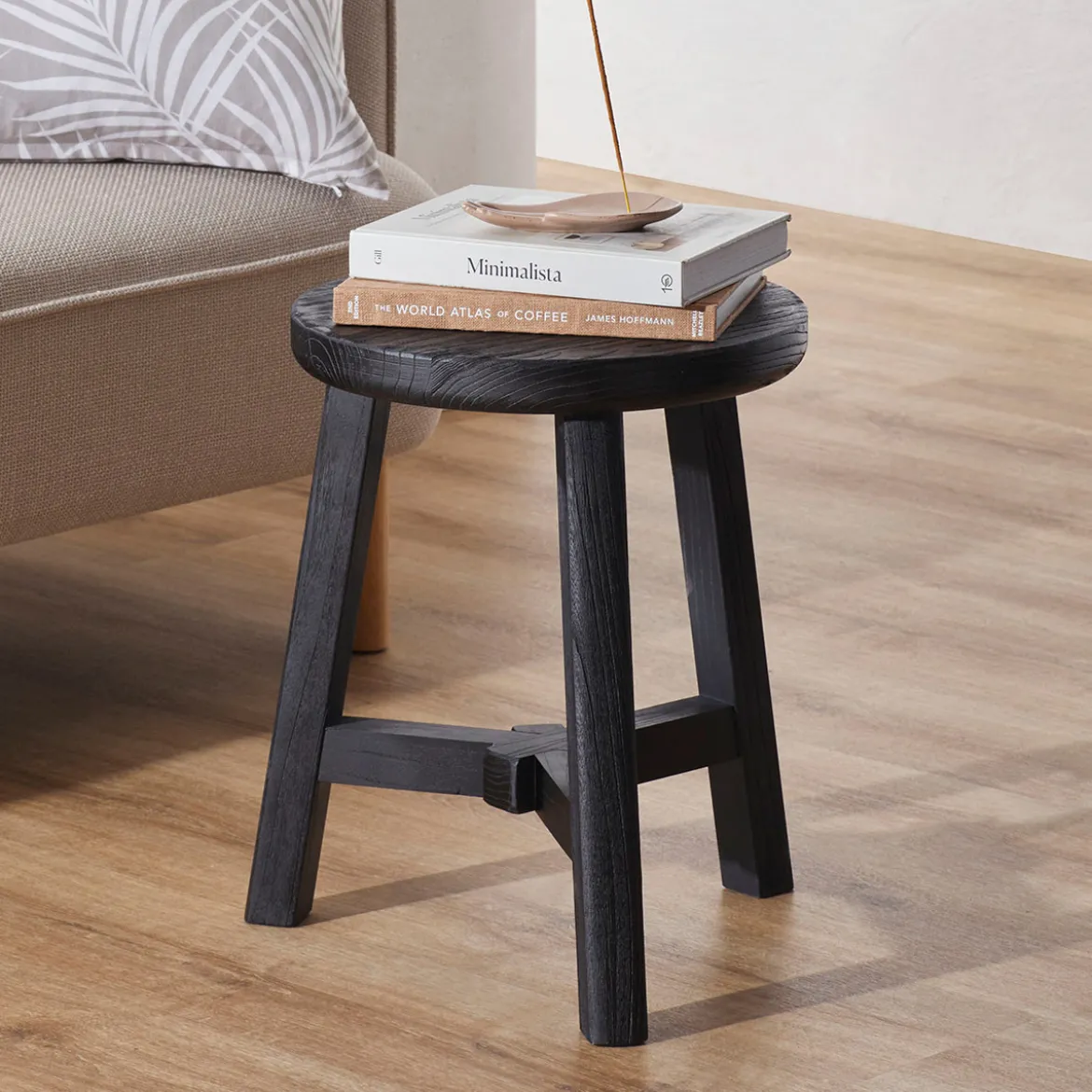 Elec Elm Wood Stool