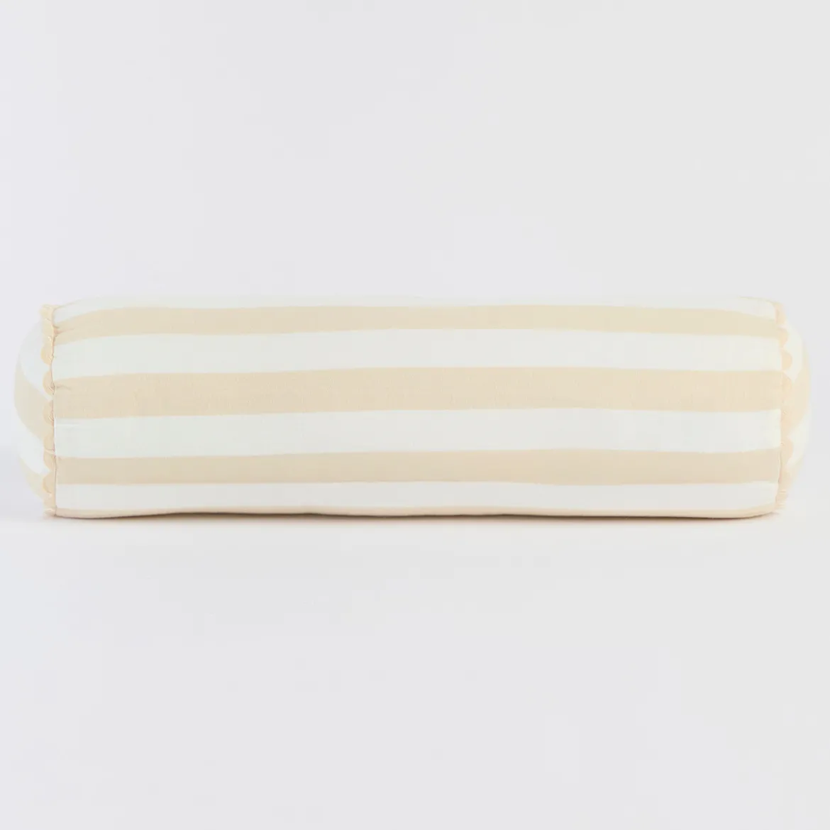 Elsie Striped Scallop Bolster Cushion