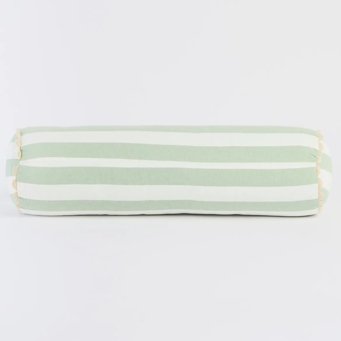 Elsie Striped Scallop Bolster Cushion