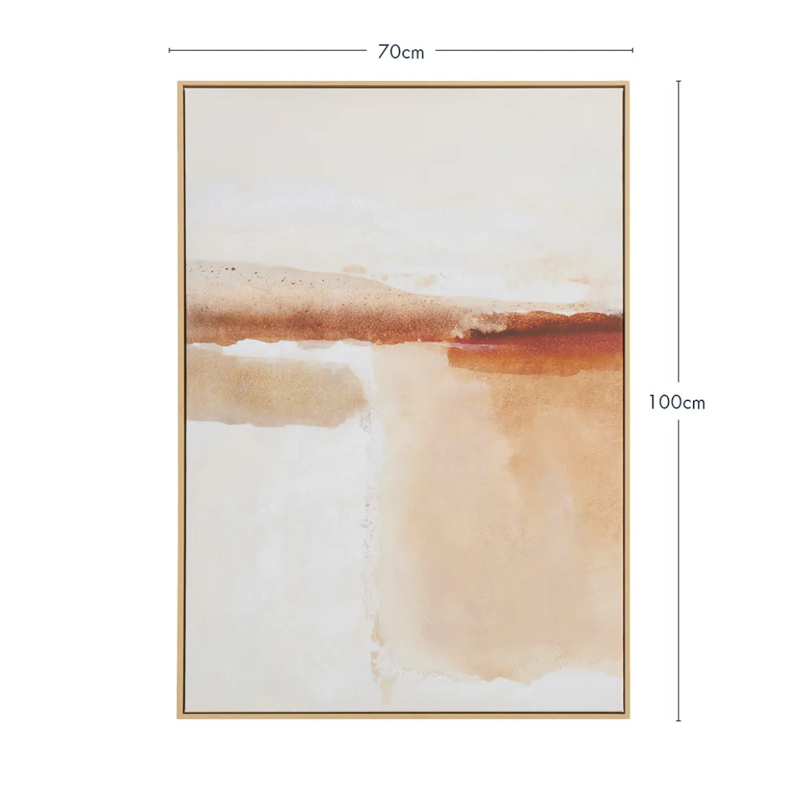 Ember Drift Framed Canvas Wall Art