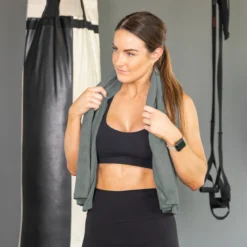 Energize Microfibre Charcoal Sports Towel
