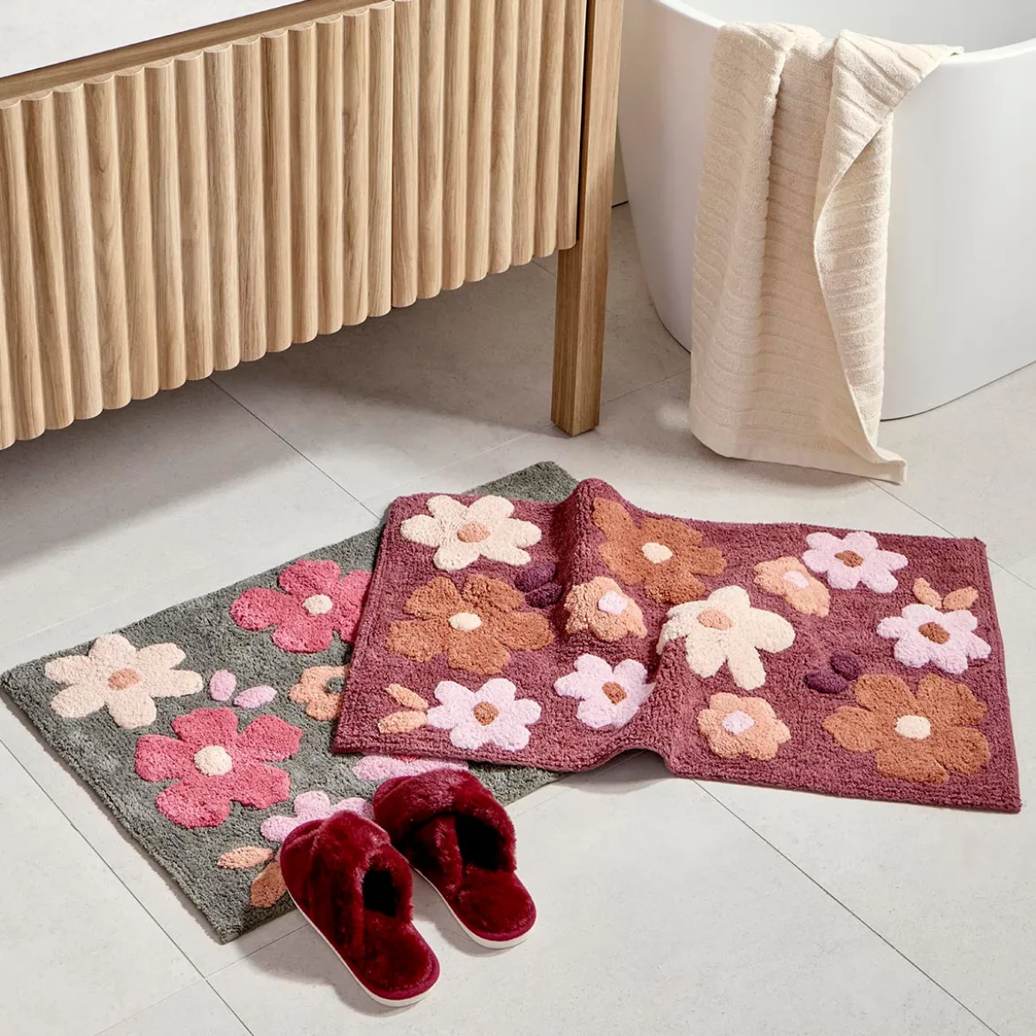 Esme Floral Bath Mat