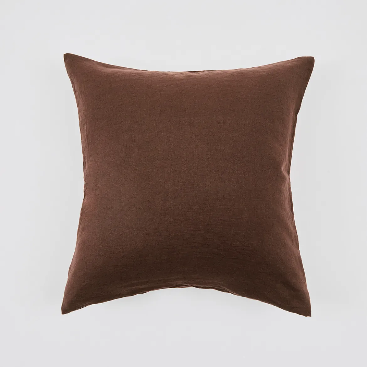 European Linen Chocolate European Pillowcase Pair