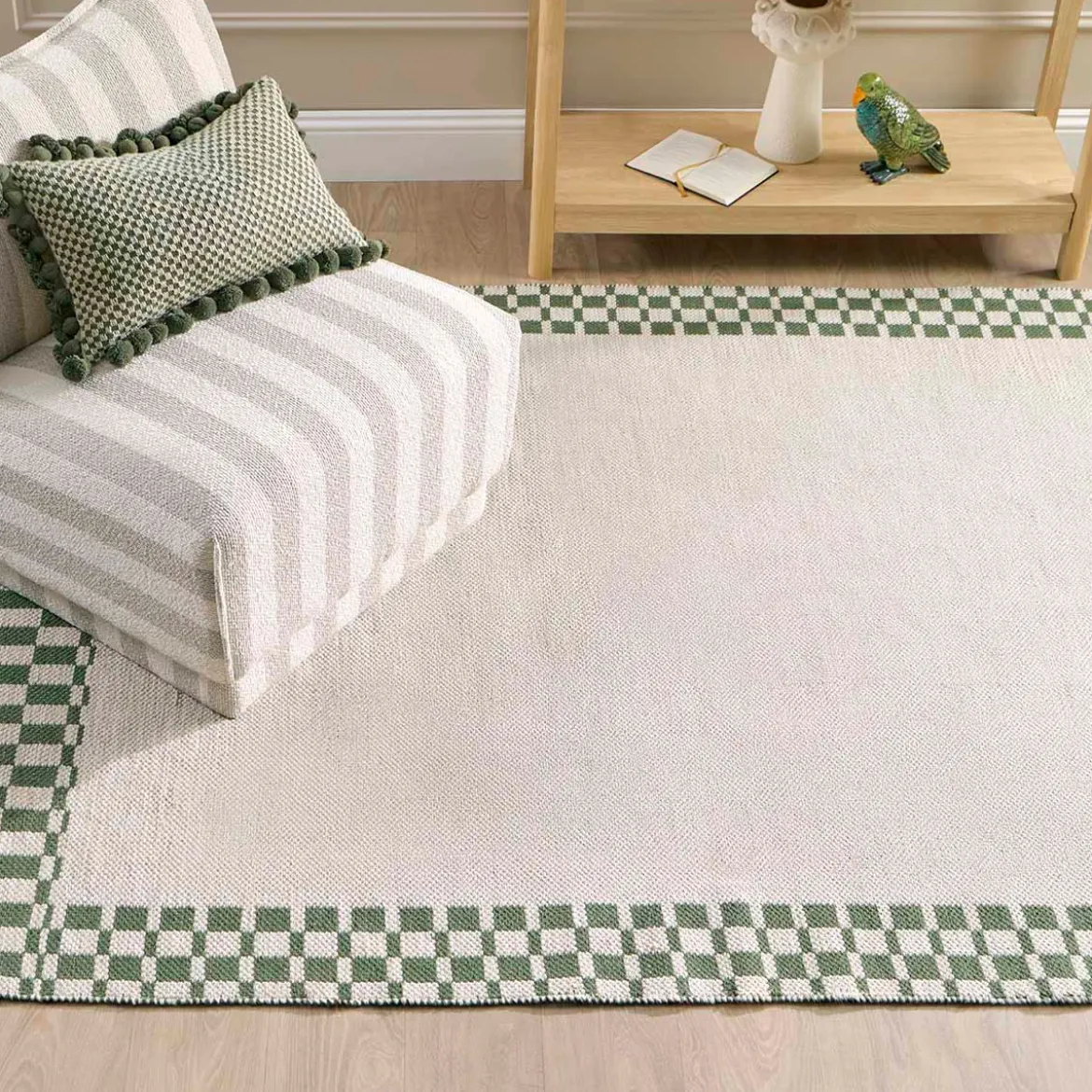 Finn Check Reversible Floor Rug