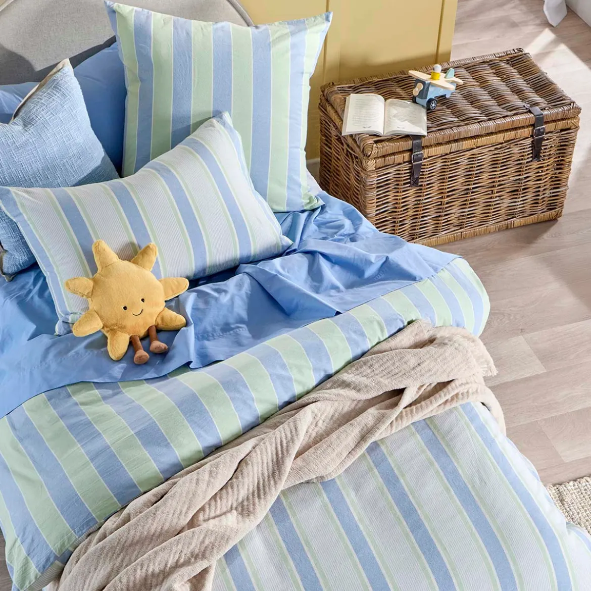 Finn Stripe European Pillowcase