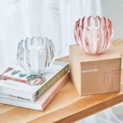 Flora Glass Candle Holder