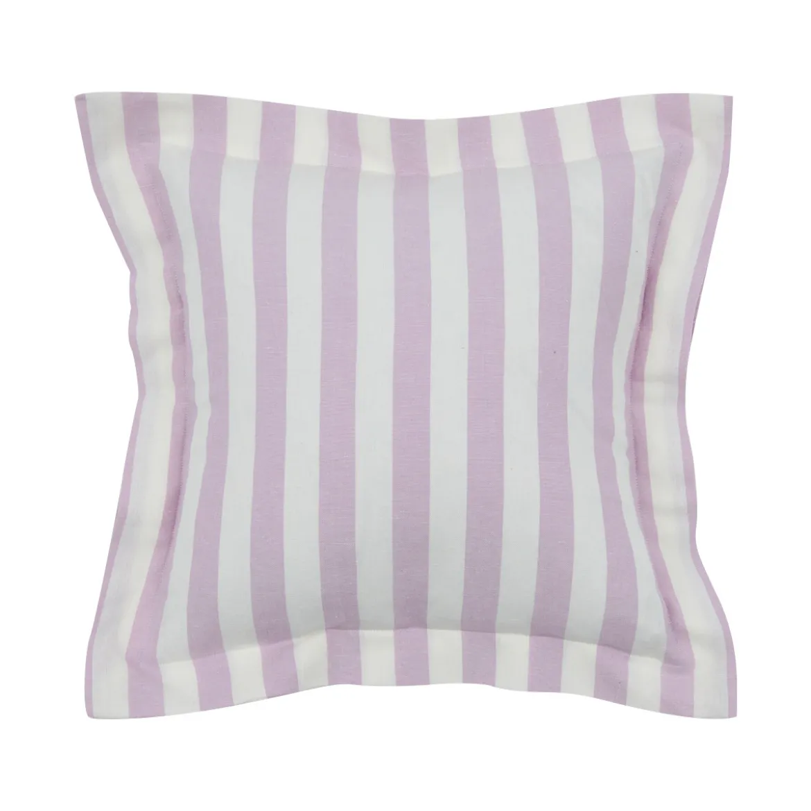Frankie Mauve White Stripe Feather Cushion