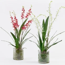 Freya Artificial Spider Orchid in Vase