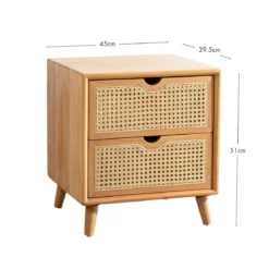 Galloway Natural Bedside Table