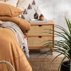 Galloway Natural Bedside Table