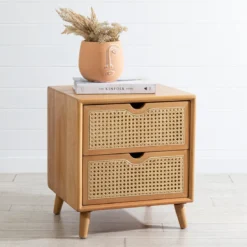 Galloway Natural Bedside Table