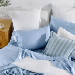 Gia White European Pillowcase