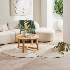 Goa Bleached Round Floor Rug