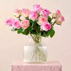 Gracie Mixed Pink Artificial Flower Bouquet