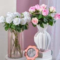 Gracie Mixed Pink Artificial Flower Bouquet
