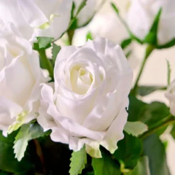 Gracie White Artificial Flower Bouquet