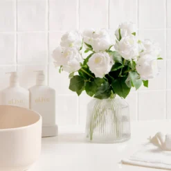 Gracie White Artificial Flower Bouquet