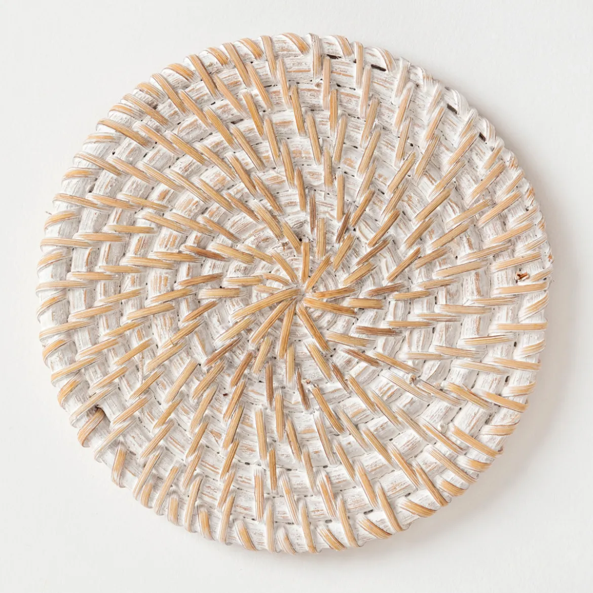 Grove Whitewash Coaster with Holder Set of 6