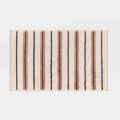 Harley Natural & Black Stripe Bath Mat
