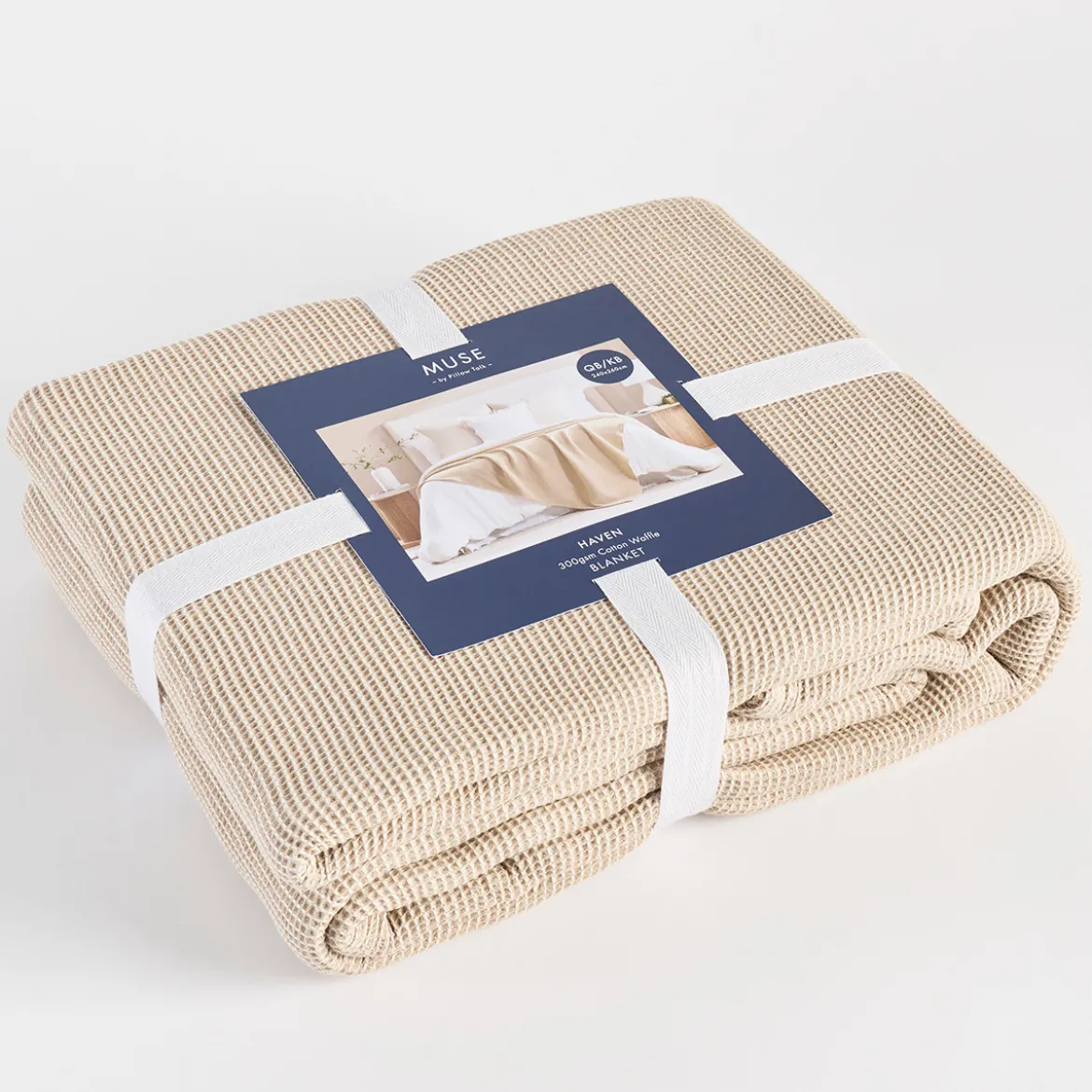 Haven 300gsm Cotton Waffle Blanket
