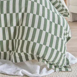 Indra Check Quilt Cover Set