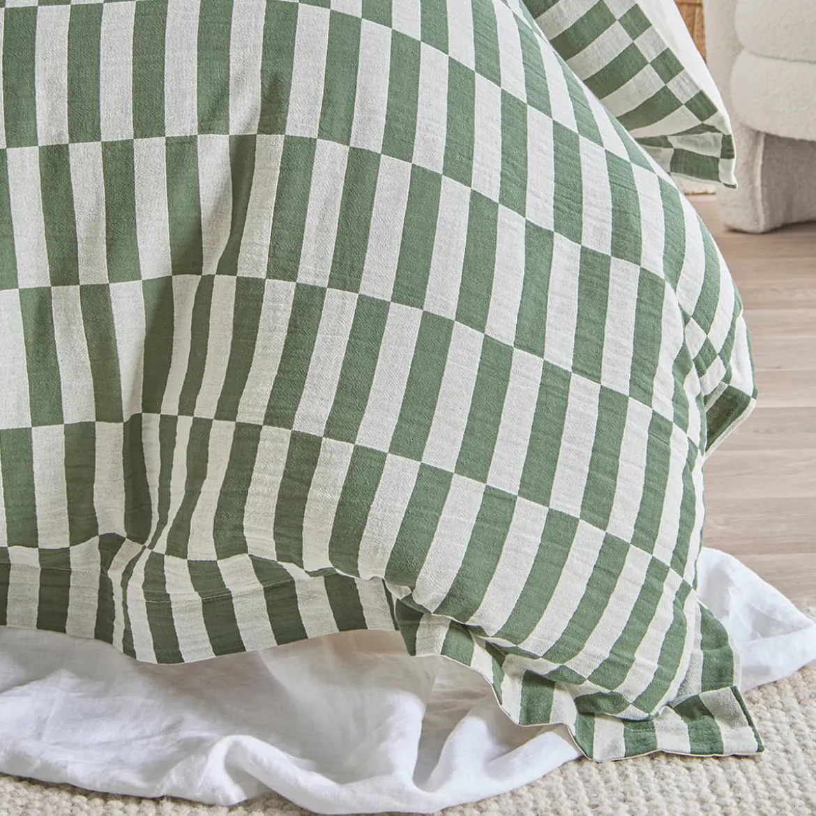 Indra Check Quilt Cover Set