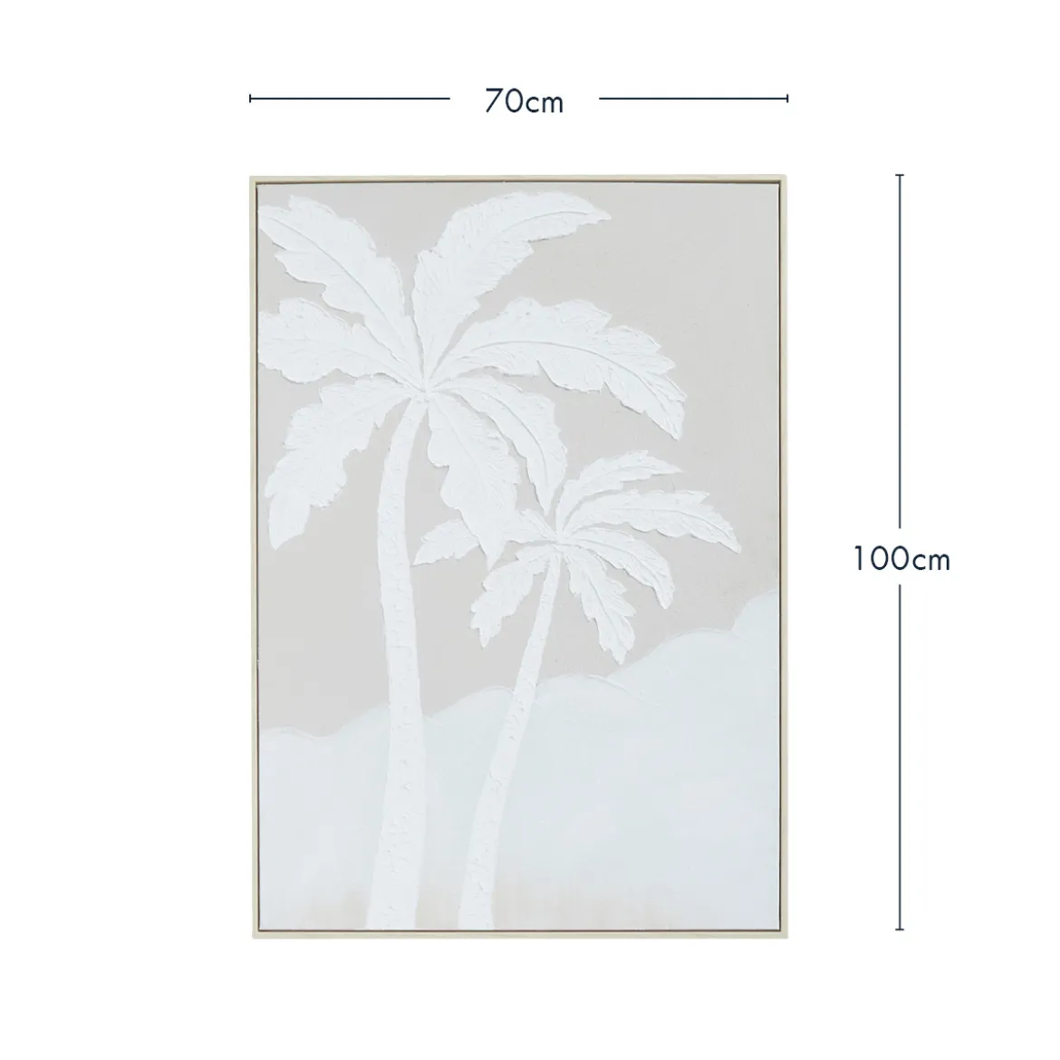 Isla Palm Textured Wall Art