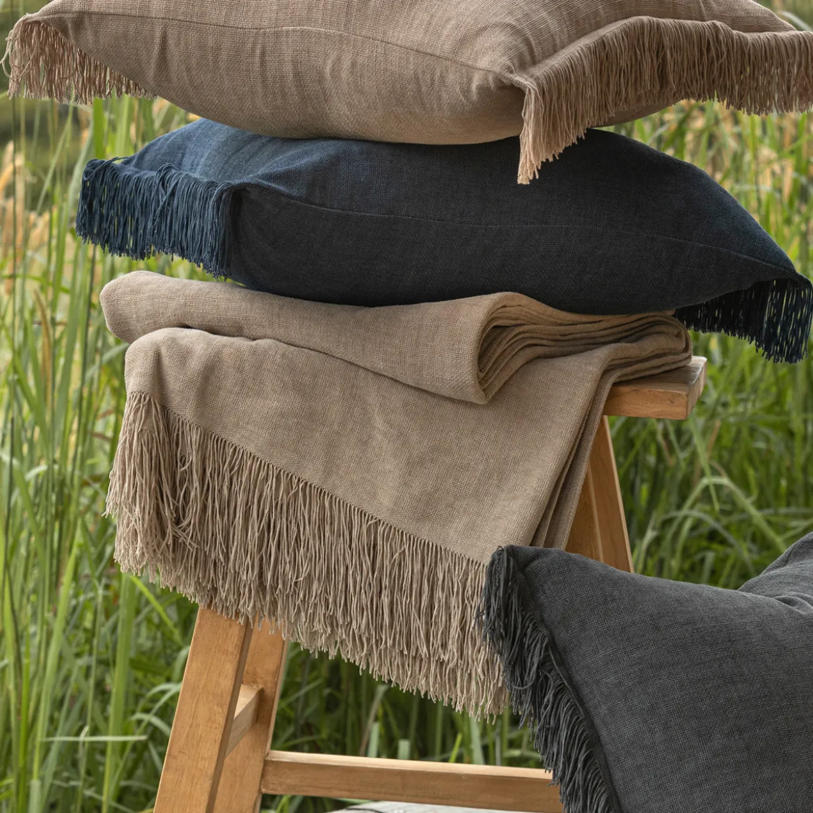 Isola Extra Large Fringed Chenille Throw