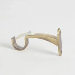 Jordan Brass Oak Veneer Extendable Rod Set