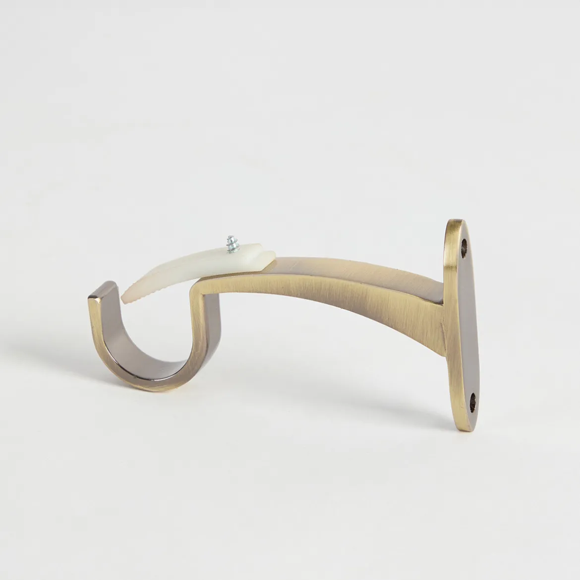 Jordan Brass Oak Veneer Extendable Rod Set