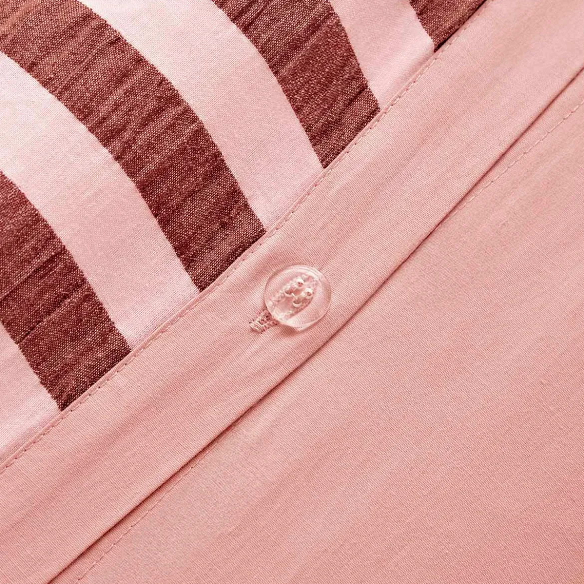 Jordan Stripe Blush Quilt Cover Set