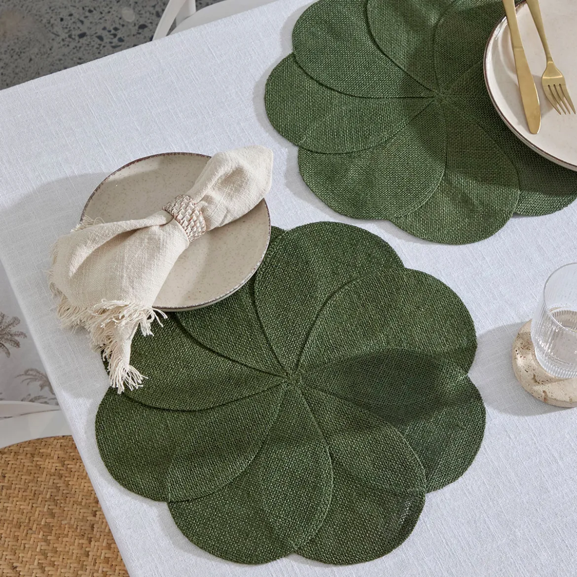 Jute Flower Placemat