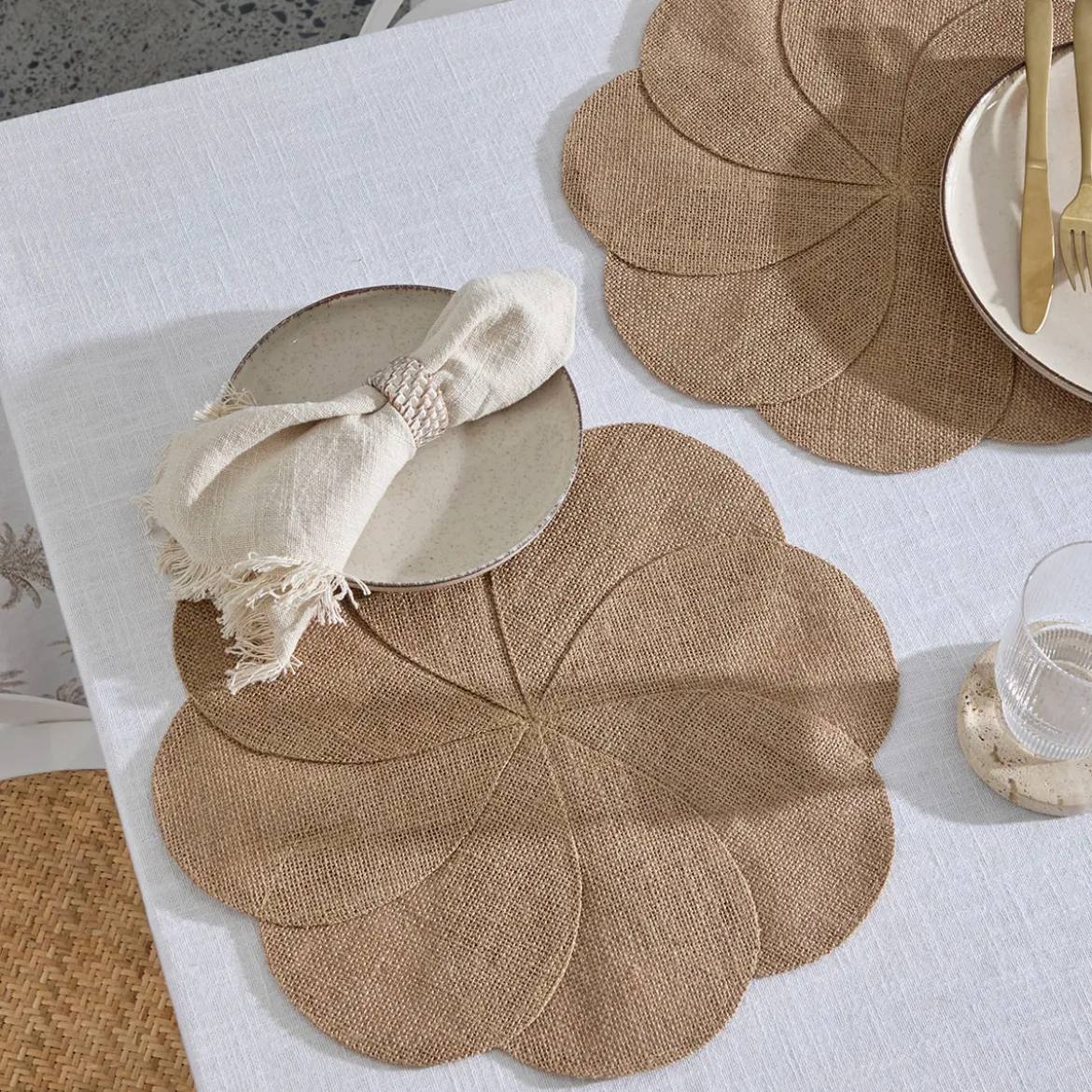 Jute Flower Placemat