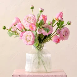 Kelly Light Pink Artificial Flower Bouquet