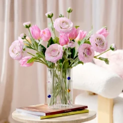 Kelly Light Pink Artificial Flower Bouquet