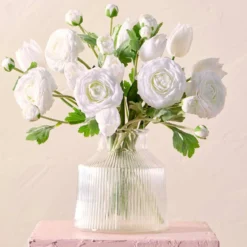 Kelly White Artificial Flower Bouquet