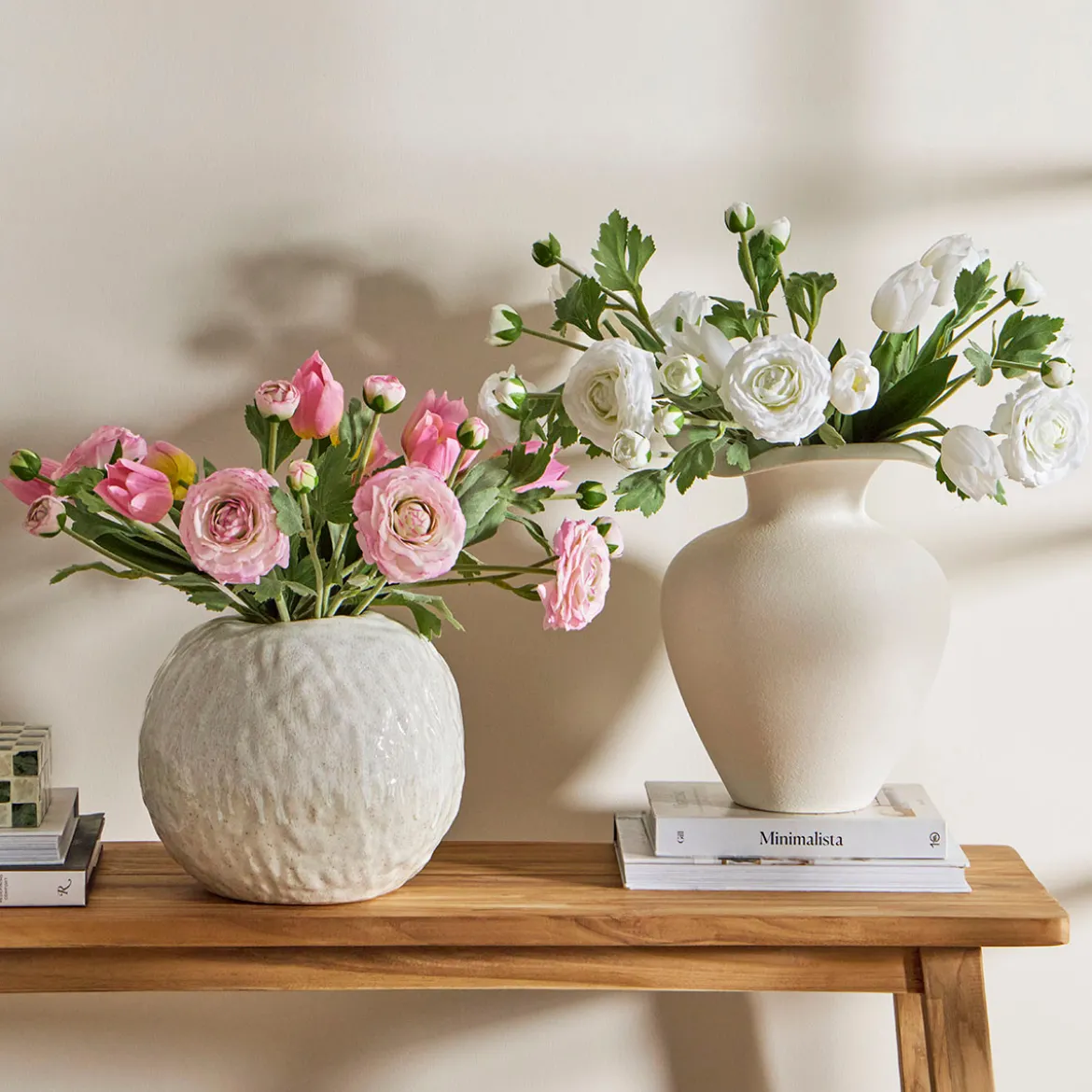 Kelly White Artificial Flower Bouquet