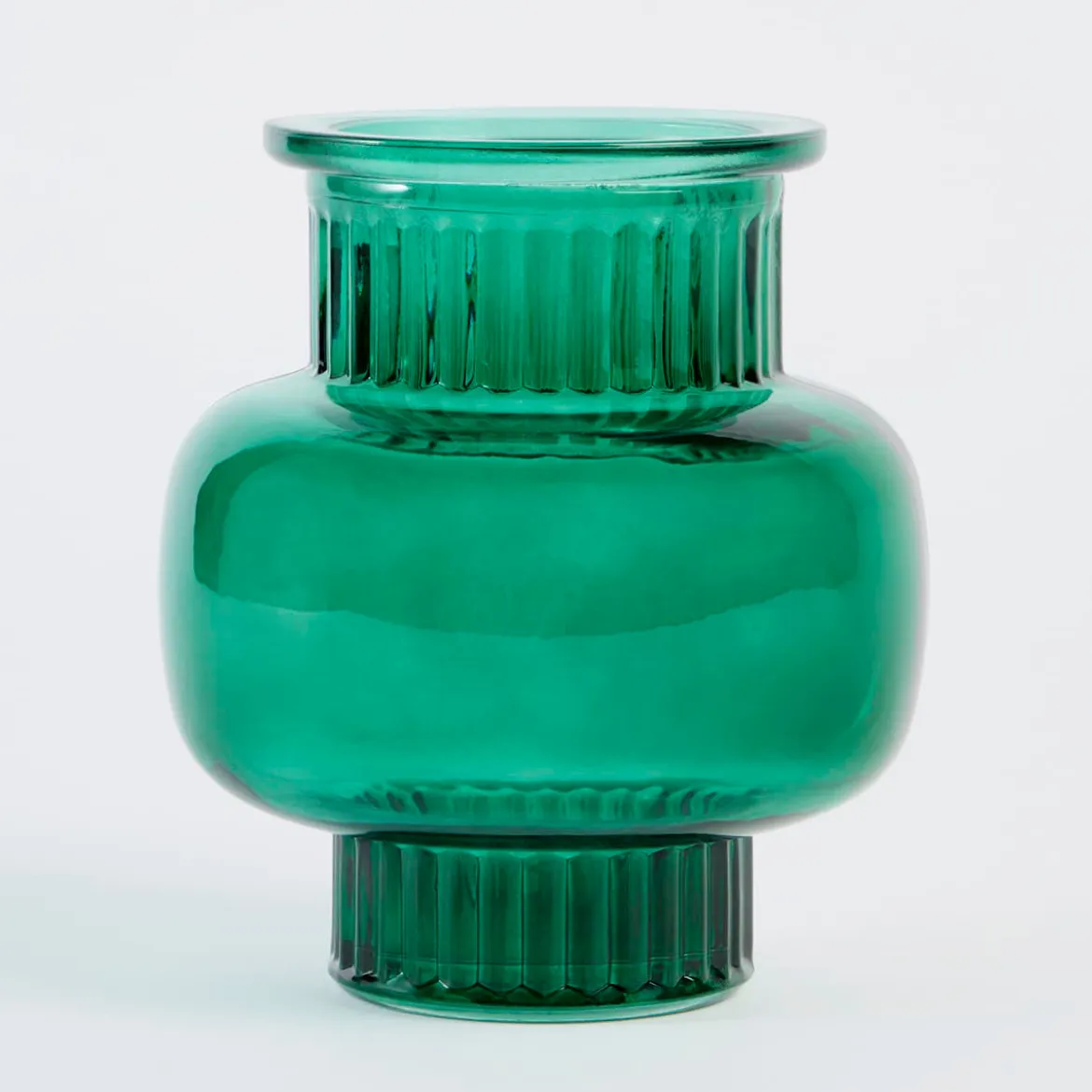 Kendall Dark Green Glass Vase