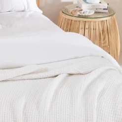 Knit Weave 360gsm Cotton Blanket