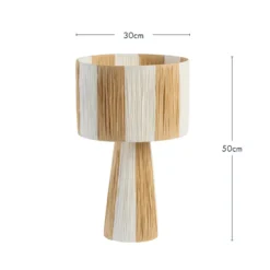 Lana Stripe 50cm Table Lamp