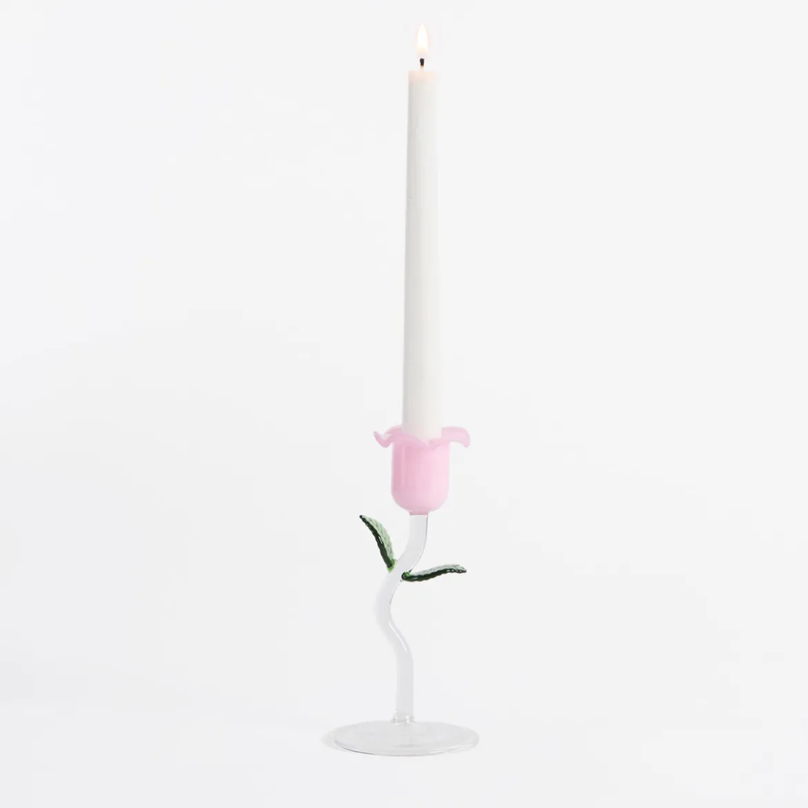 Laurel Flower Candle Holder 2pc