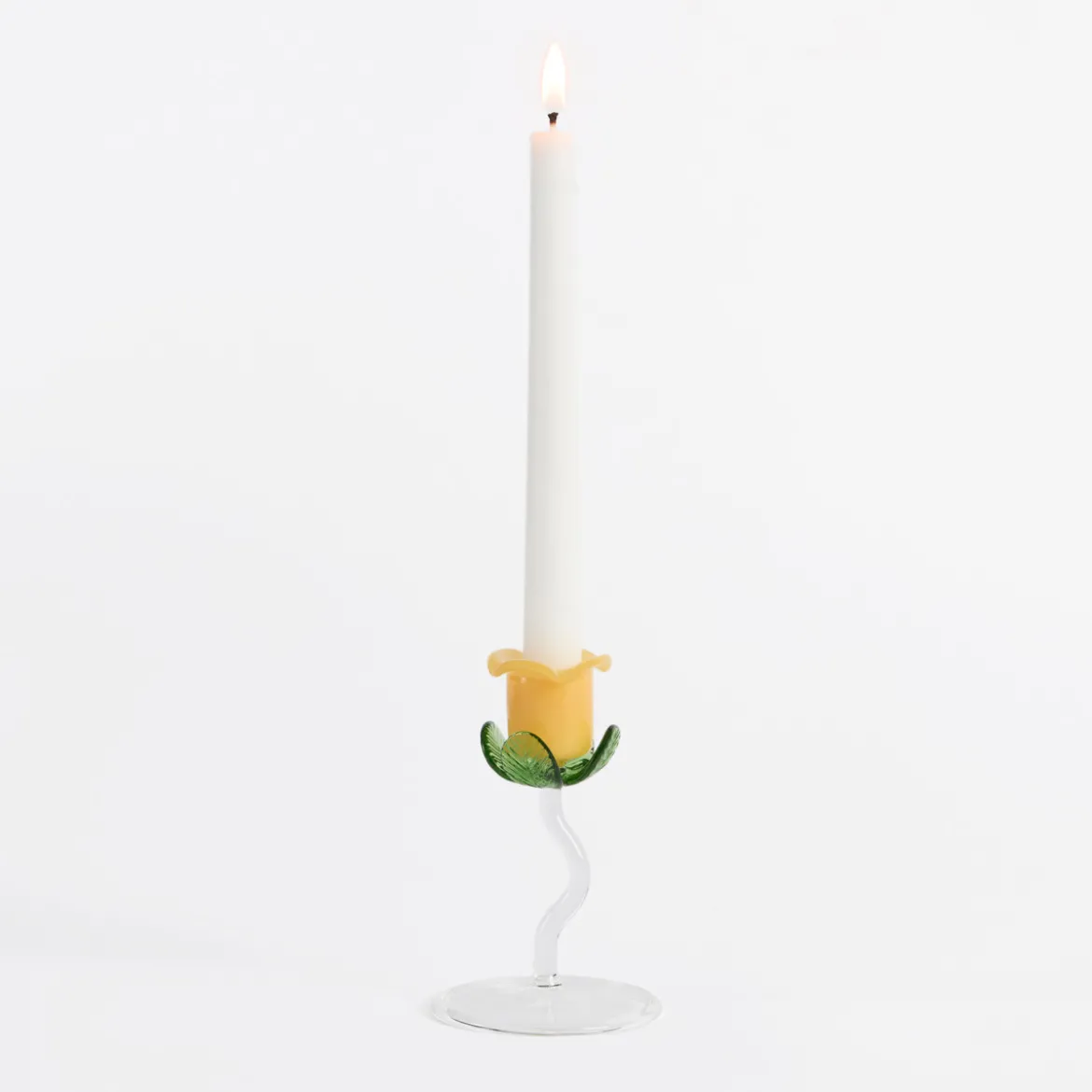 Laurel Flower Candle Holder 2pc