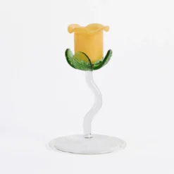 Laurel Flower Candle Holder 2pc