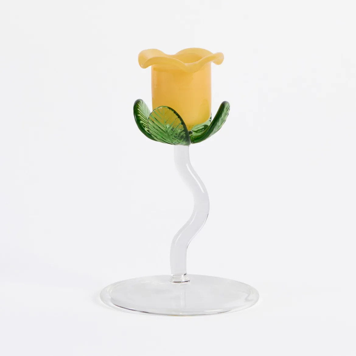 Laurel Flower Candle Holder 2pc