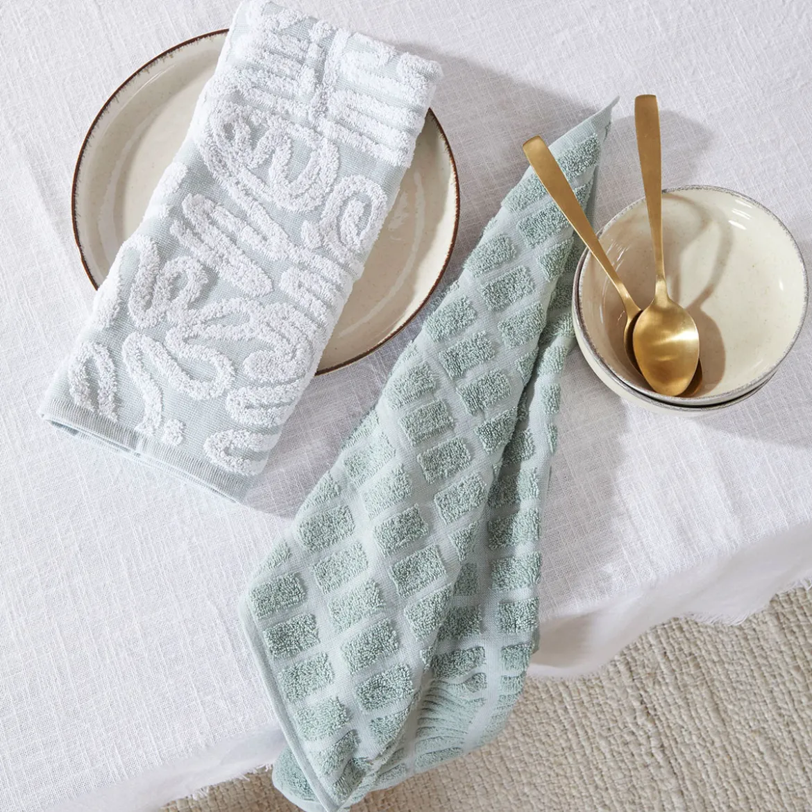 Lennox Jadeite Tea Towel Set of 2