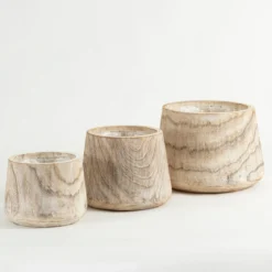 Levi Wooden Decorative Pot