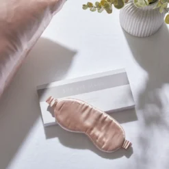 Light Pink Mulberry Silk Eye Mask