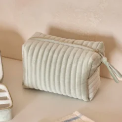 Lila Velvet Cosmetic Bag
